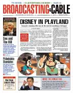 
  
BROADCASTING & CABLE celebrated
75th Anniversary in May 2006 with special
issue cover featuring Frank Stanton along
side historic CBS color set prototype.
  
BROADCASTING & CABLE supplied
UNA students free year-round subscriptions
for class use in studying Disney & Comcast
until 1 January 2008.
  