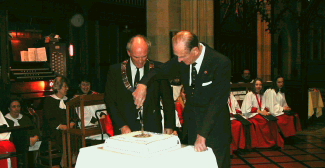 Prince Philip visits
Windsor Parish Church
to celebrate Rotary Club
100th Anniversary