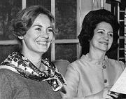 Dr. Dottie Foote and
Mrs. Fawcett, wife of
the Ohio State President